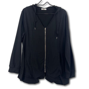 Zeagoo Basic Lightweight Zip-Up Hoodie with Pockets Long Sleeve Thin Size XL